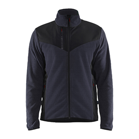 BLÅKLÄDER softshell-takki neulottu tumma mar. sin./musta